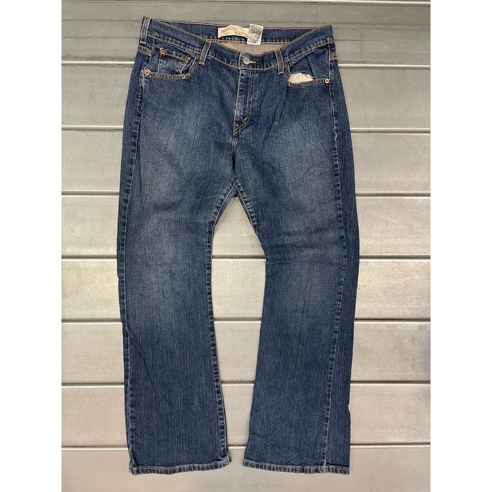 Levis‎ 515 Nouveau Bootcut Jeans Womens 34x32 Blue Medium/Dark Wash Denim